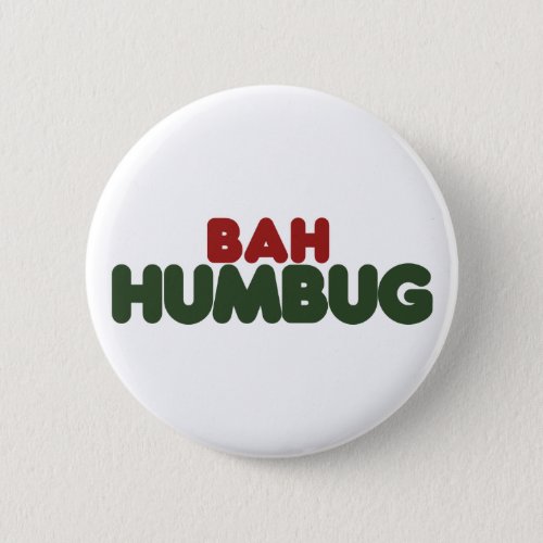 Bah Humbug Pinback Button