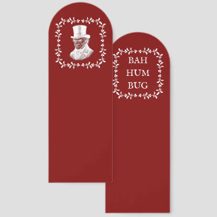 Bah Humbug Scrooge Dickens Christmas Carol Bookmarks