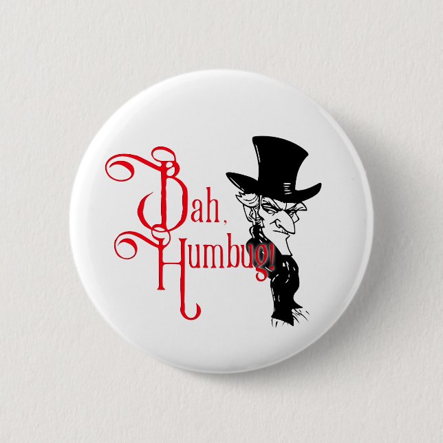 Bah Humbug Scrooge Essential T-Shirt Button (Front)