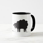 Bah Humbug Sheep Mug<br><div class="desc">Sheep with attitude!  This is a simple but delightful design by artist dagdart.  The black sheep is ready for any saying you might want to change it to. OR,  just purchase as is if you're feeing a little "bahhhh humbug".</div>