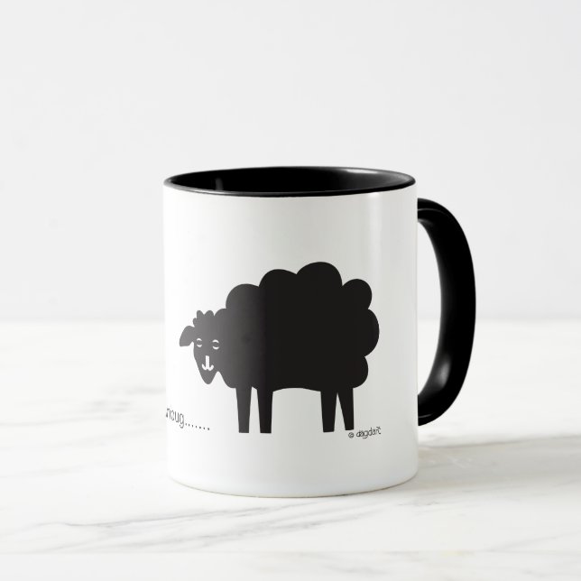 Bah Humbug Sheep Mug (Front Right)