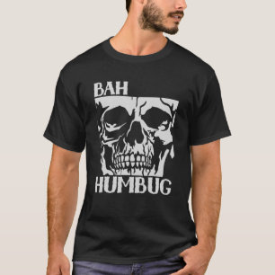 Bah Humbug Skull Santa's Favorite Christmas Pajama T-Shirt