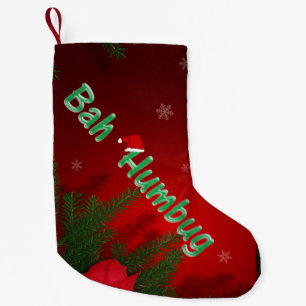 Bah Humbug Small Christmas Stocking