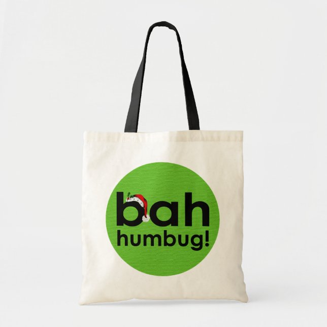 bah humbug tote bag (Front)