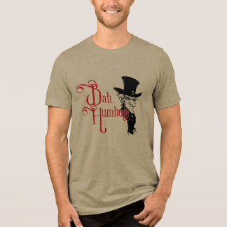 Bah Humbug Victorian Gentleman Christmas T-Shirt Tri-Blend Shirt