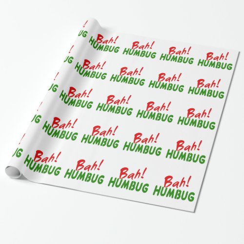 Bah Humbug Wrapping Paper