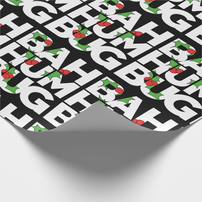 Bah humbug wrapping paper (Corner)