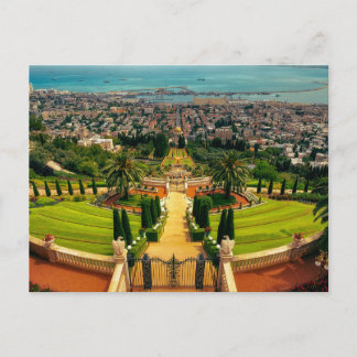 Bahai Gardens in Haifa, ISRAEL Postcard