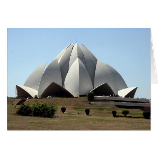 bahai lotus temple cards (Front Horizontal)