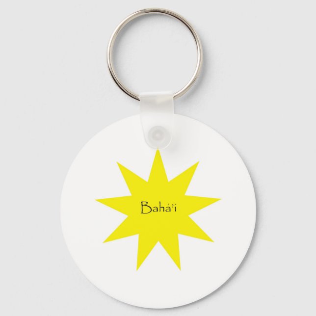Baha'i star keychain (Front)
