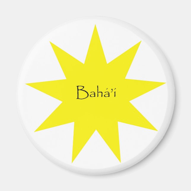 Baha'i star magnet (Front)