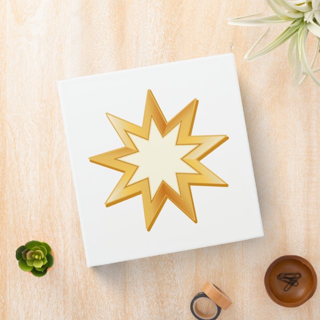 Baha'i Symbol 3 Ring Binder (In Situ)