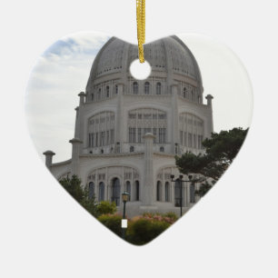 Bahai Temple in Wilmette,IL Ceramic Ornament