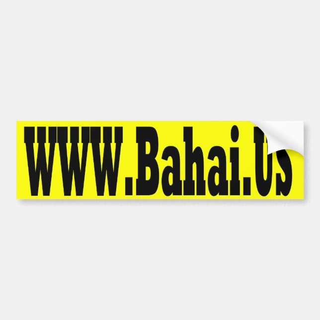 Bahai.us Bumper Sticker (Front)