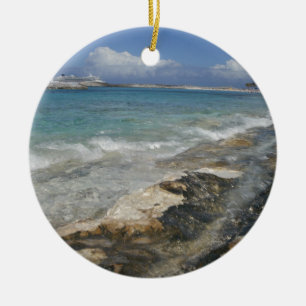 Bahama Beach Ceramic Ornament