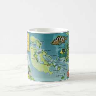 Bahama Islands Map Coffee Mug