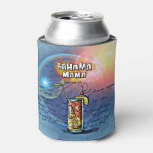 Bahama Mama Cocktail (#8 of 12 Drink Recipe Sets) Can Cooler
