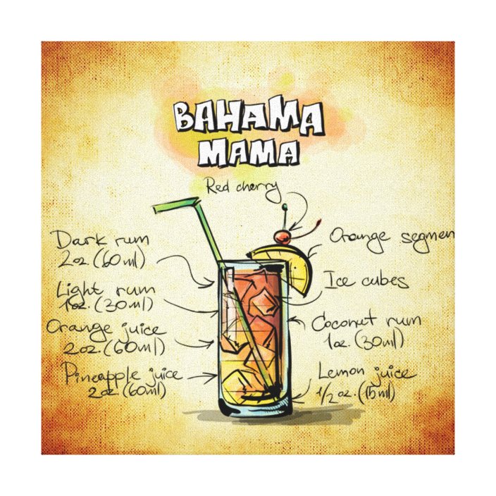 Bahama Mama Cocktail Recipe Canvas Print Zazzle Com,Cornish Pasty Phoenix