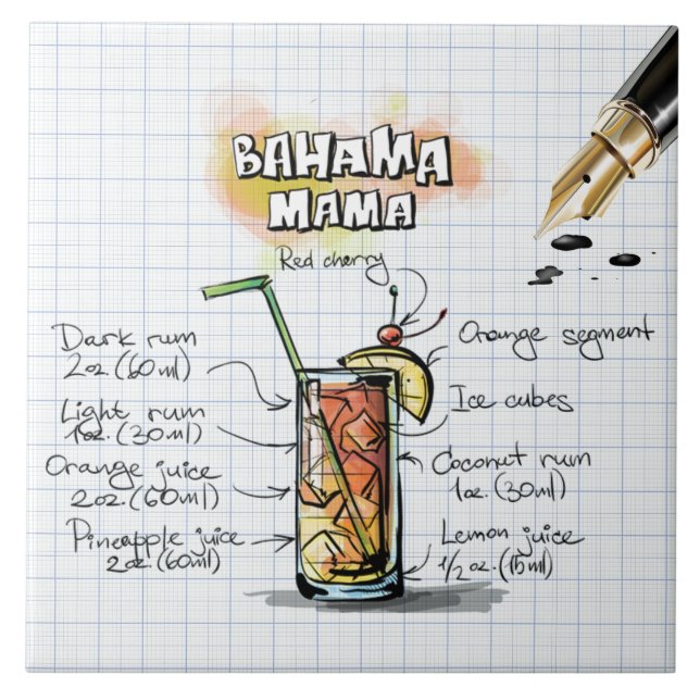 Bahama Mama Tile (Front)