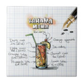 Bahama Mama Recipe Ceramic Tile