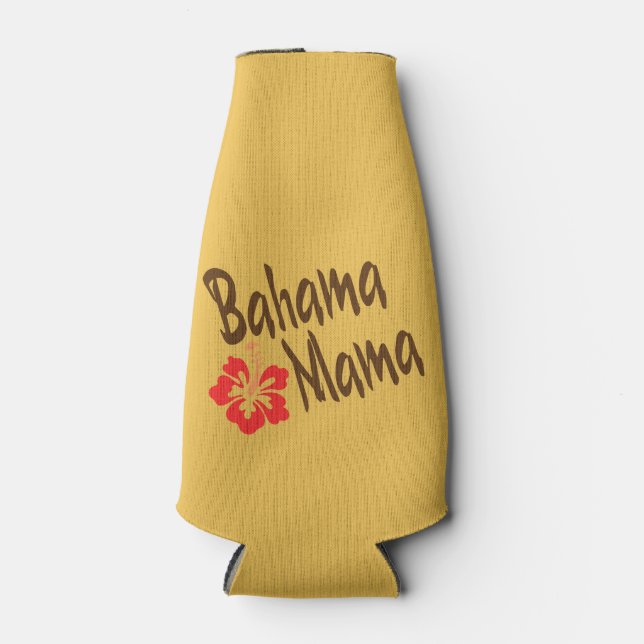 Bahama Mama with Hibiscus Flower Bottle Cooler (Front)