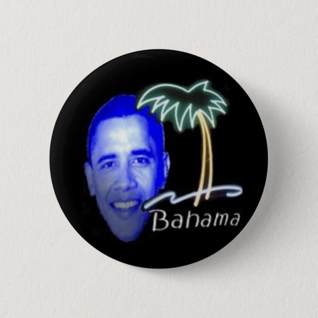 Bahama Obama Button (Front)