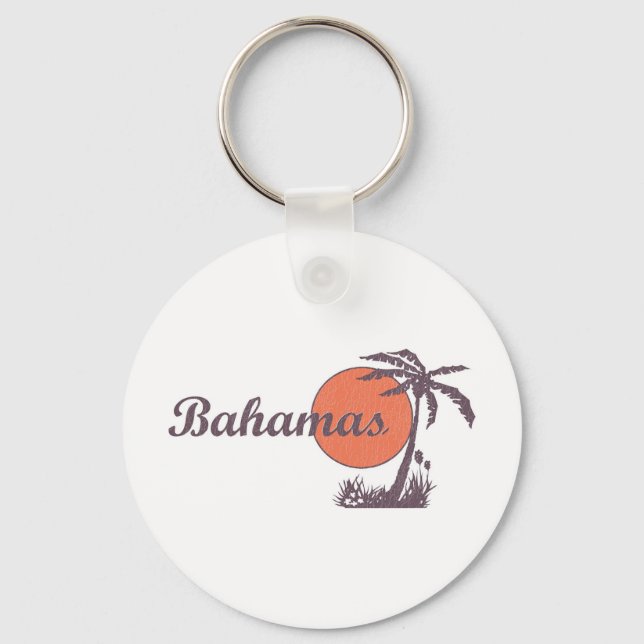 Bahama Worn Retro Keychain (Front)