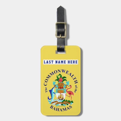 Bahamas 2 Luggage Tag add your address back