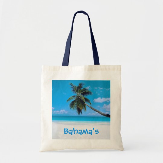 Bahamas Bag Beach White Sand And Palm Zazzle Bahamas Bag Beach White Sand And Palm