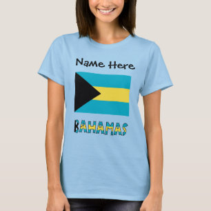 Bahamas Bahaman Flag Personalized T-Shirt