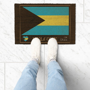 Bahamas & Bahamas Flag house mats /sports Welcome