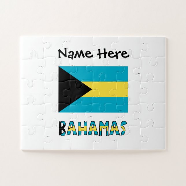 Bahamas Bahamian Flag  Jigsaw Puzzle (Horizontal)