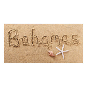 Bahamas Beach Door Sign