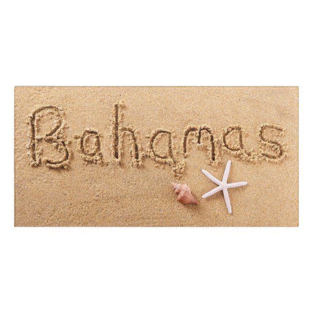 Bahamas Beach Door Sign (Classic Front)
