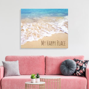 Bahamas Beach surf Canvas Print