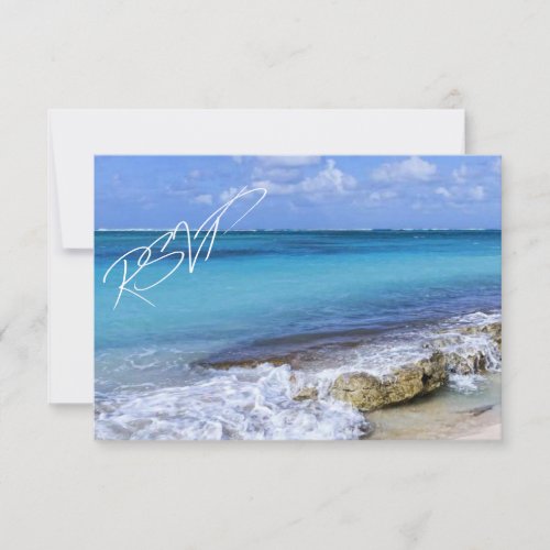 Bahamas Beach Wedding RSVP