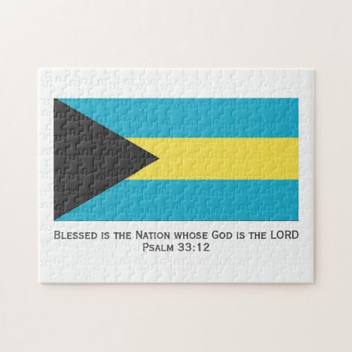 BAHAMAS  Blessed Nation  BAHAMIAN FLAG Jigsaw Puzzle