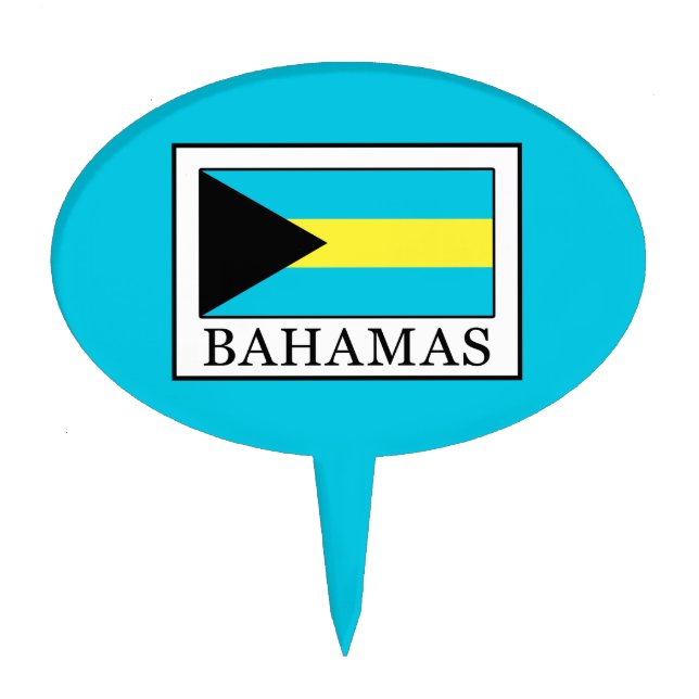 Bahamas Cake Topper (Front)