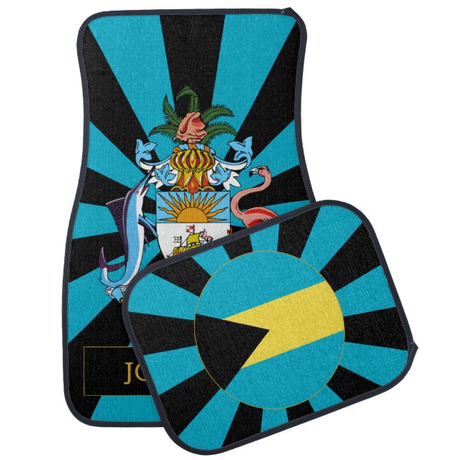 Bahamas Car Floor Mat & Bahamas Flag / Patriots (Set)