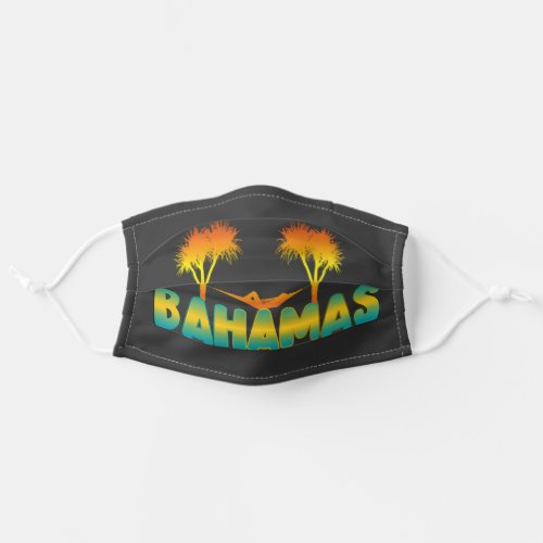 Bahamas Caribbean Summer Vacation Matching  Adult Cloth Face Mask