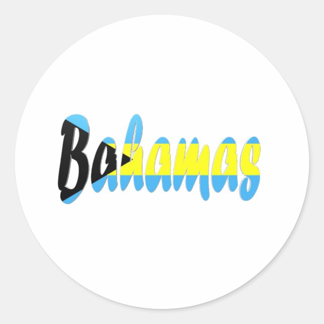 Bahamas Classic Round Sticker (Front)