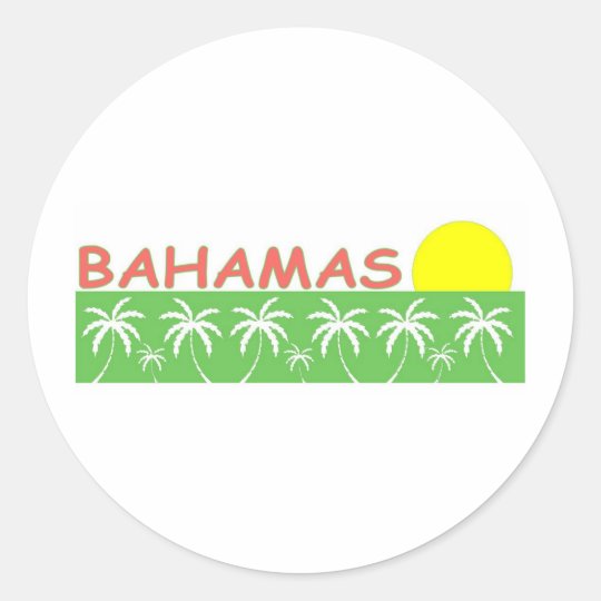 Bahamas Classic Round Sticker