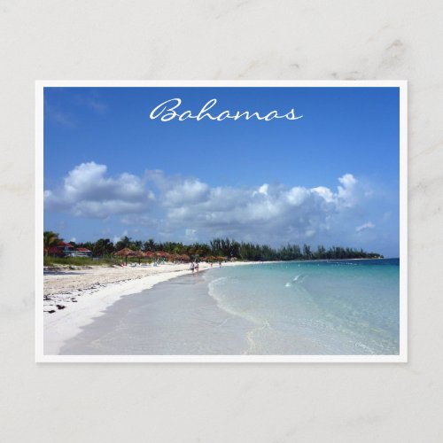 bahamas coast border postcard