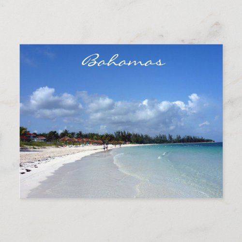 bahamas coast postcard