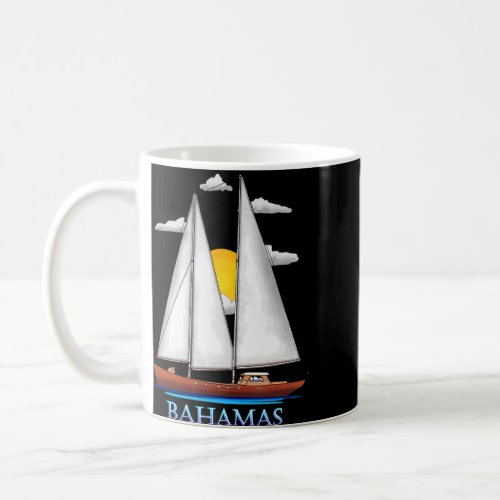 Bahamas Coastal Nautical Sailing Sailor Designs  Coffee Mug