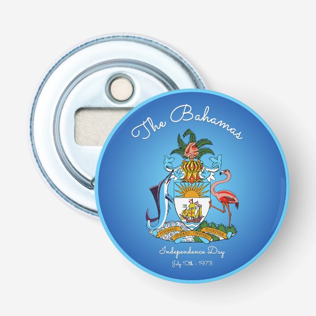 Bahamas Coat of Arms Bottle Opener (Front)