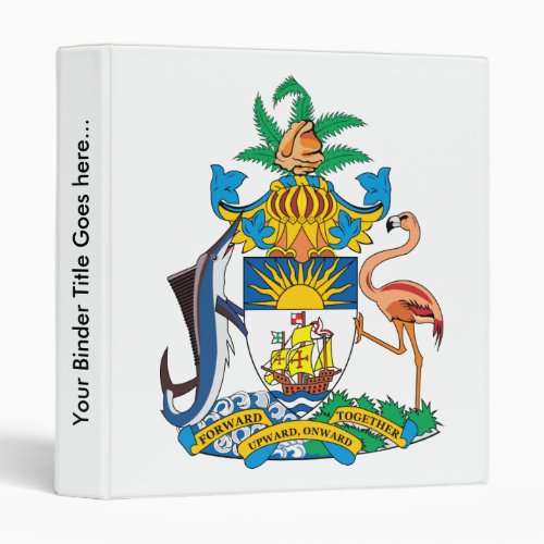 Bahamas Coat of Arms detail Binder