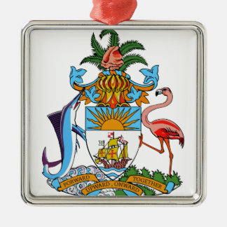 Bahamas Coat of Arms Metal Ornament