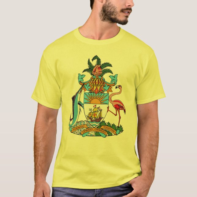 Bahamas Coat of Arms (Nassau, Freeport, West End) T-Shirt (Front)