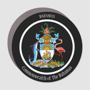 Bahamas Coat of Arms Patriotic Car Magnet